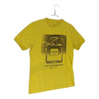 Pre-owned Sharra Pagano T-shirt In Yellow