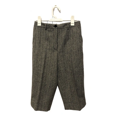 Pre-owned Dolce & Gabbana Wool Bermuda In Grey