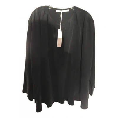 Pre-owned Dorothee Schumacher Silk Tunic In Black