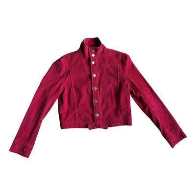 Pre-owned Polo Ralph Lauren Tweed Short Vest In Pink