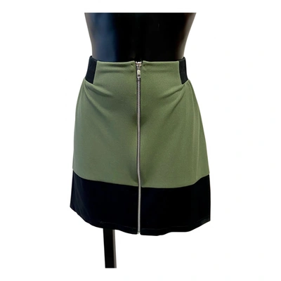 Pre-owned Gigi Mini Skirt In Green