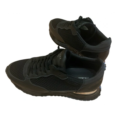 Pre-owned Mallet Leather Low Trainers In Black