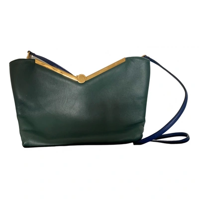 Pre-owned Emporio Armani Leather Mini Bag In Green