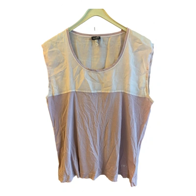 Pre-owned Armani Jeans Silk Camisole In Pink
