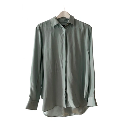 Pre-owned Rag & Bone Silk Blouse In Turquoise