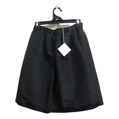 Pre-owned Clements Ribeiro Silk Mid-length Skirt In Black