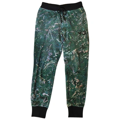 Pre-owned Y-3 Trousers In Green