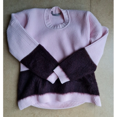 Pre-owned Max Mara Wool Cardigan In Pink
