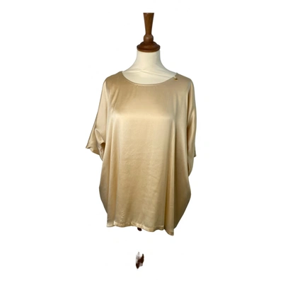 Pre-owned Elisabetta Franchi Silk Blouse In Yellow