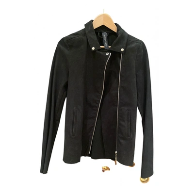 Pre-owned Giorgio Brato Leather Jacket In Black