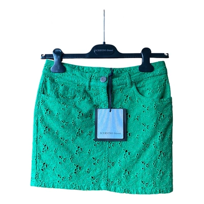 Pre-owned Ermanno Scervino Mini Skirt In Green