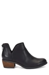 B O C By Born Lucy Notched Topline Block Heel Bootie In Black