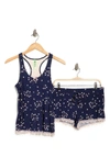 Honeydew Intimates Short Pajamas In North Star Floral