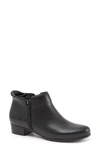Trotters Major Bootie In Black Leather