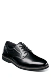 Nunn Bush Wade Work Slip Resistant Plain Toe Derby In Black
