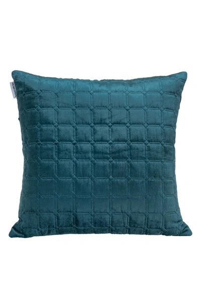 Parkland Collection Marrisa Quilted Throw Pillow In Teal