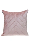 Parkland Collection Tobyn Transitional Pink Throw Pillow In Pink