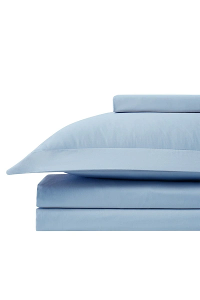 Southshore Fine Linens Luxury Collection 300 Thread-count Long Staple Cotton Oversized Duvet Cover Sets In Blue