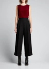 Lafayette 148 Adela Sleeveless Blouse In Antique Ruby