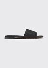 Bottega Veneta The Rubber Lido Flat Sandals In Black