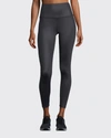 Alo Yoga 7/8 High-waist Airbrush Performance Leggings In White