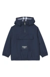 BURBERRY KIDS' RALPH REVERSIBLE HOODED PULLOVER JACKET