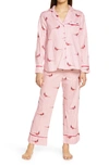 Joules Sleeptight Pajamas In Pheasant Pink Stripe