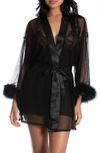 In Bloom By Jonquil Heidi Mesh Wrap In Black