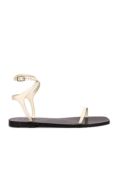 A.emery Vivienne Leather Sandals In Milk