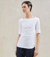 BRUNELLO CUCINELLI LONGLINE BOAT-NECK T-SHIRT