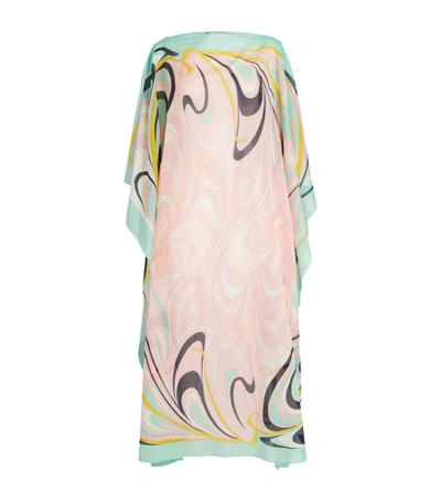 Emilio Pucci Patterned Kaftan In Pink