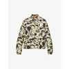 A BATHING APE CAMOUFLAGE-PRINT DROPPED-SHOULDER SHELL COACH JACKET