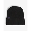 Patagonia Fisherman S Rolled Ribbed Beanie In Black