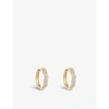 Astley Clarke Interstellar Medium 14ct Rose-gold And Diamond Hoop Earrings In 14ct Yellow Gold