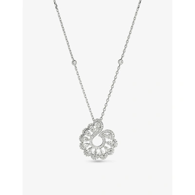 Chopard Precious Lace Vague 18ct White-gold 1.24ct Round-cut Diamond Pendant Necklace In Ethical White Gold
