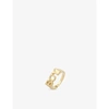 MARIA BLACK BOY 22CT YELLOW GOLD-PLATED STERLING-SILVER RING