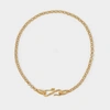 Pamela Love Halskette Snake Hook Aus Goldenem Messing In Gold