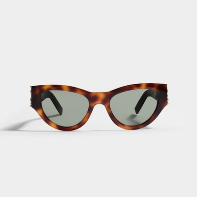 Saint Laurent Sunglasses In Brown