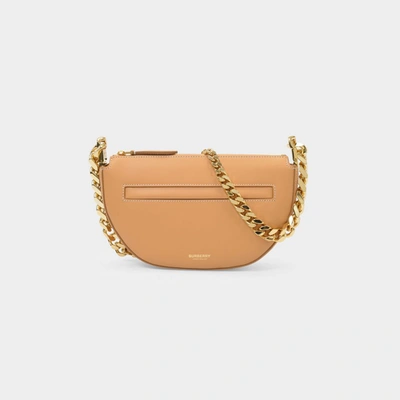 Burberry Mini Zip Olympia Bag With Chain In Beige ModeSens