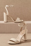 Sam Edelman Women's Yanelli Block Heel Ankle Strap Sandals In White
