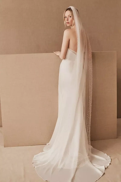 A.b. Ellie Hayden Pearl Chapel Veil In White