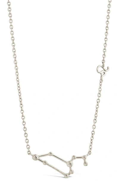 Sterling Forever 14k Gold Plated Station Constellation Pendant Necklace In Silver - Leo