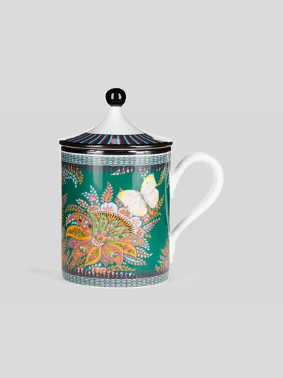 Etro Floral Paisley Mug With Lid In マルチカラー