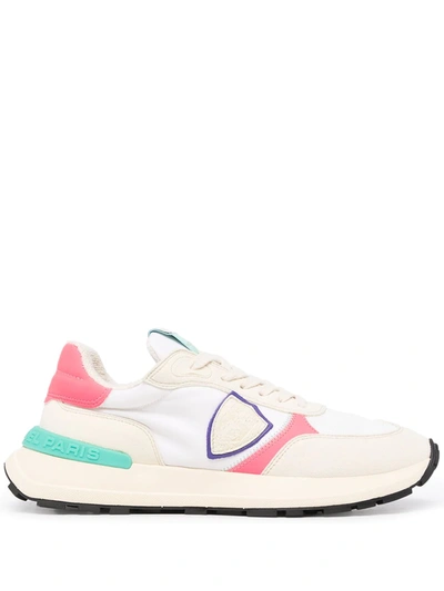 Philippe Model Paris Antibes Colour-block Sneakers In White