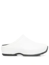 Rosetta Getty Two-tone Leather Trainers In White