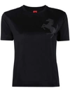 Ferrari Prancing Horse Logo-print T-shirt In Black