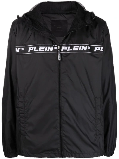 Philipp Plein Logo印花防风衣 In Schwarz