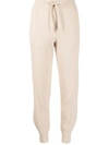PRINGLE OF SCOTLAND TAPERED-LEG KNITTED TROUSERS