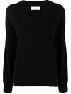 Pringle Of Scotland V-neck Long Sleeve Jumper In Schwarz