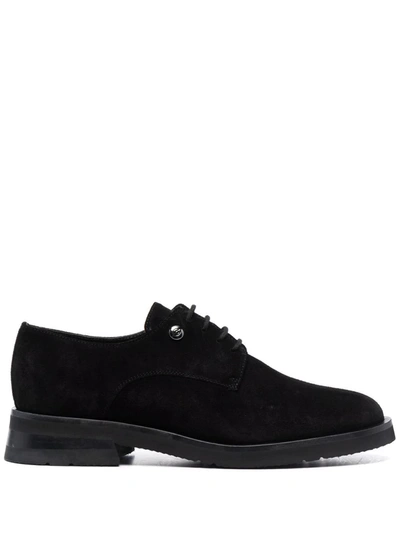 Baldinini Logo-plaque Oxford Shoes In Schwarz